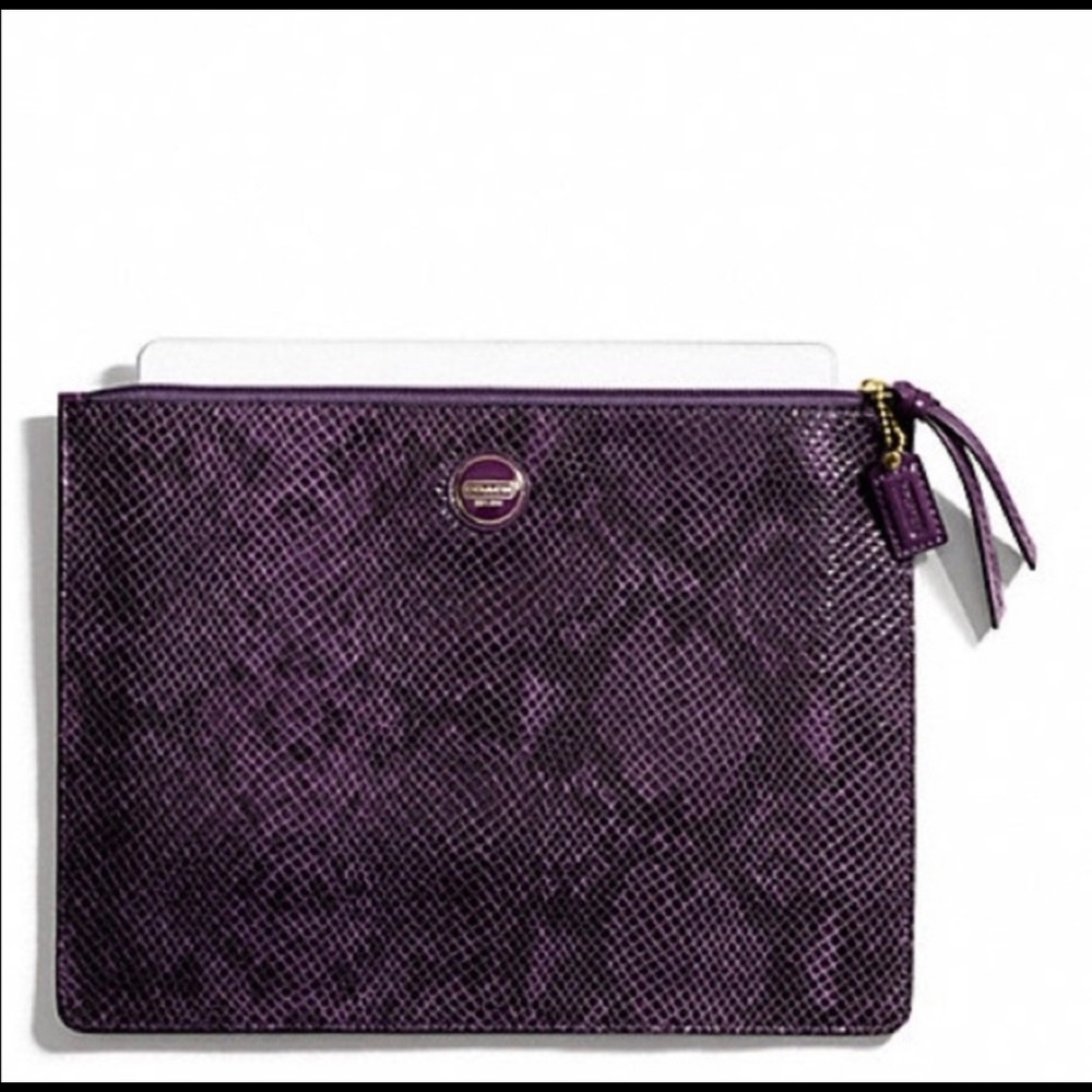 COACH Snakeskin Pouch!